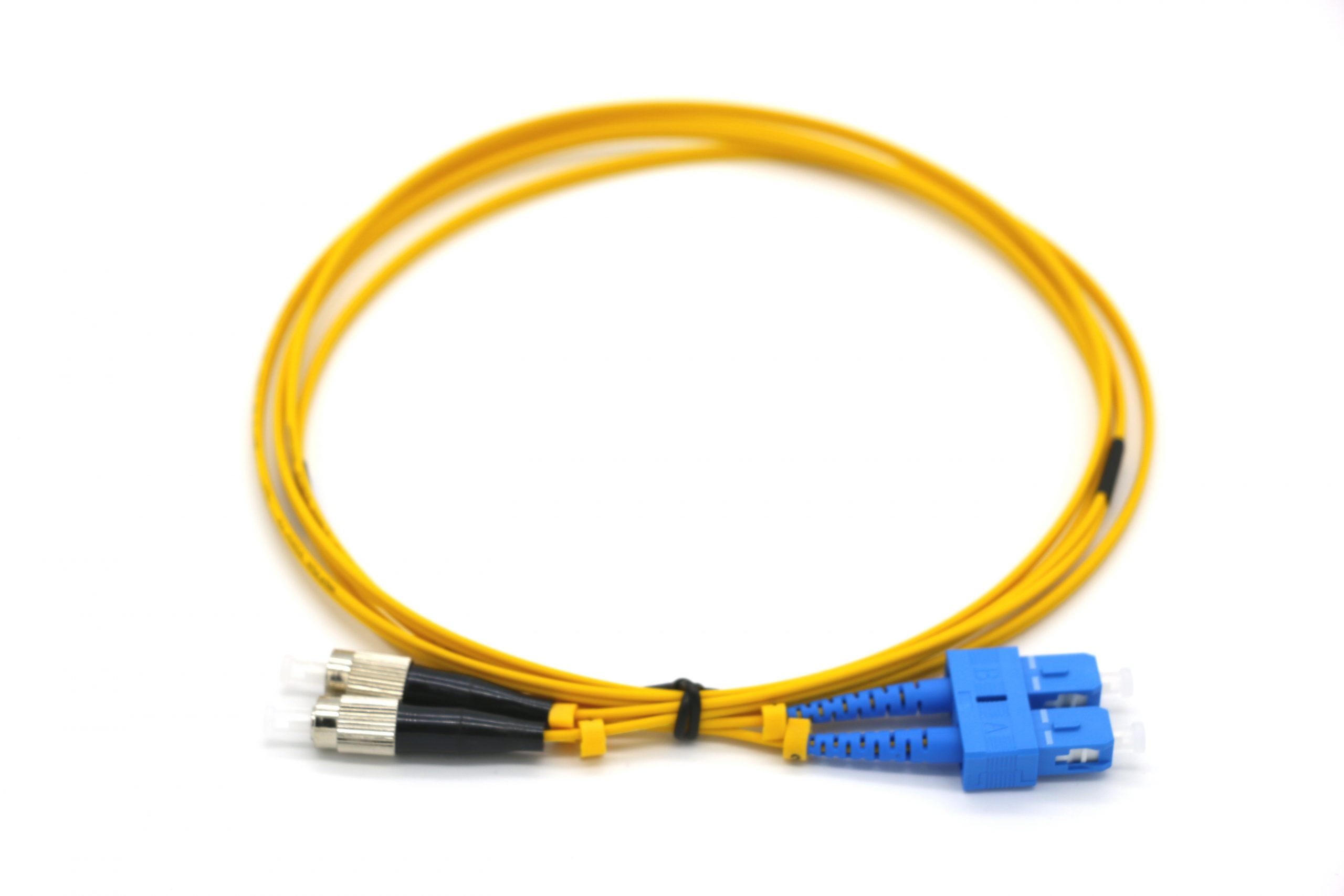 eLan FC/UPC-SC/UPC duplex patch cord OS2 2m